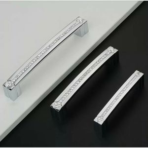 Luxury Crystal Glass Diamond Furniture Handle Wardrobe Drawer Knobs Kit…